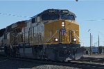 UP 6943 Rolls into The UP Ogden Yard Leading A Westbound Double Stack For A Crew Change on the West End of The Ogden Yard